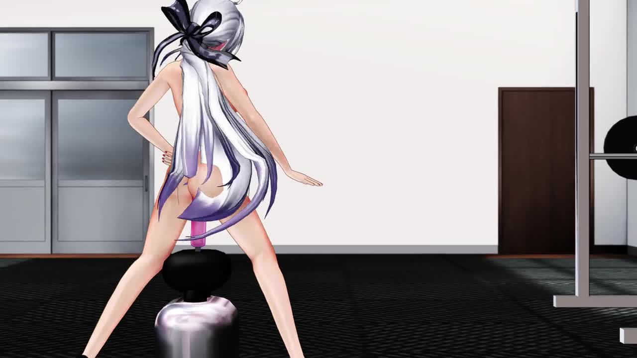 MMD R-18] Haku Exercise Time → MUSIC ON! (Masked BitcH) | Iwara