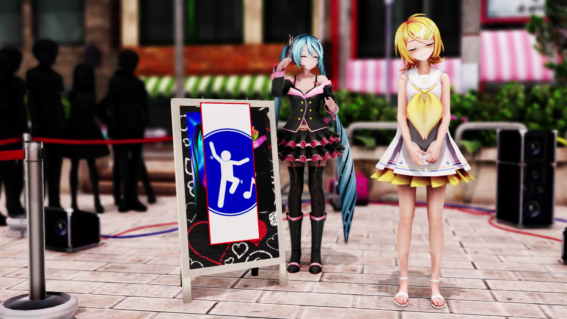 Street Hypnosis Strip - [エロ標識] - [A]ddiction - [MMD R-18] [ENF] | Iwara